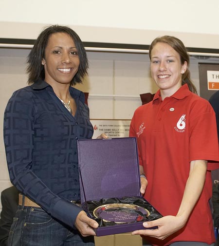 Dame Kelly Holmes and Stephanie Twell